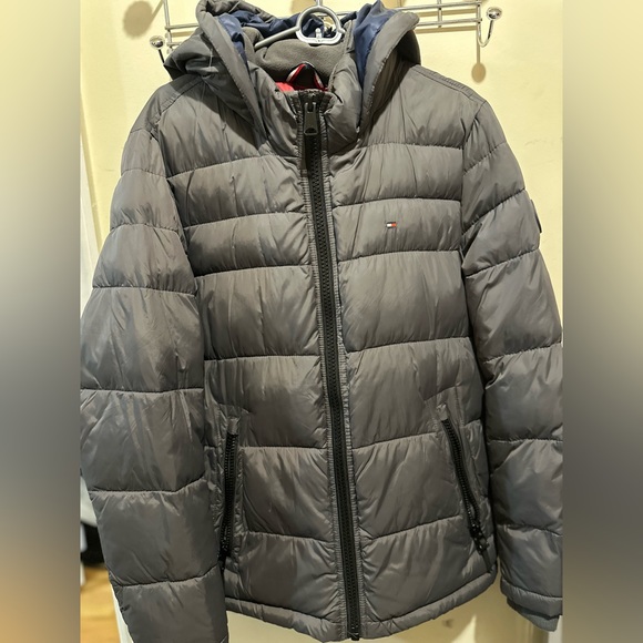 Men’s Small Grey Tommy Hilfiger puffer jacket - Picture 1 of 4